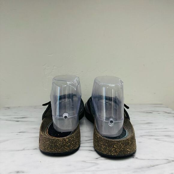 Teva Ventures Black Leather Flip Flops Women’s Size 7 - Picture 5 of 10